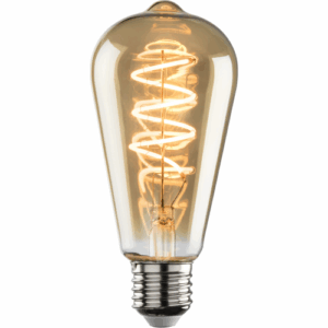 Knightsbridge 230V 4W LED ES Amber ST64 Spiral Filament Lamp 1800K Dimmable