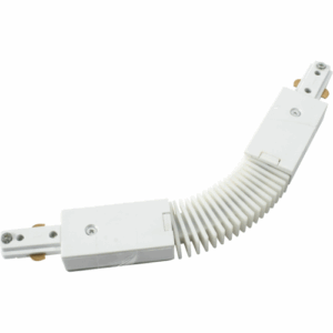 Knightsbridge 230V Single Circuit Track Flexible Connector - White