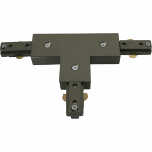 Knightsbridge 230V Track T-connector - Satin Nickel