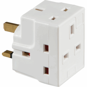 Knightsbridge 13A 3-Way Mains Fused Adaptor