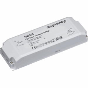 Knightsbridge IP20 12V 75W DC LED Driver - Constant Voltage