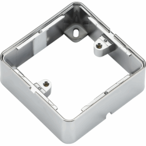 Knightsbridge 1G Surface Box - Polished Chrome effect