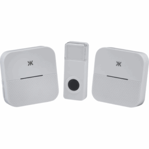 Knightsbridge Wireless plug in dual receiver door chime system - white