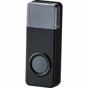 Knightsbridge IP55 wireless bell push - black