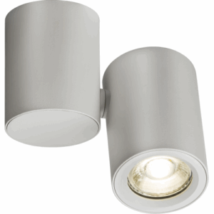 Knightsbridge Dee Single Surface Adjustable Round Spotlight White