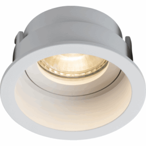 Knightsbridge Dipa Single Fixed Round Anti-Glare Downlight White