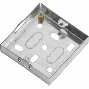 Knightsbridge 1G 16mm Galvanised Steel Box