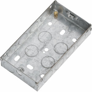 Knightsbridge 2G 25mm Galvanised Steel Box