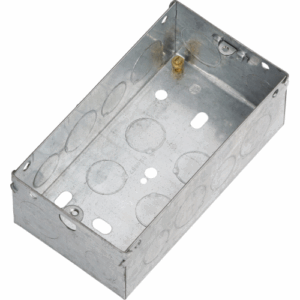 Knightsbridge 2G 47mm Galvanised Steel Box