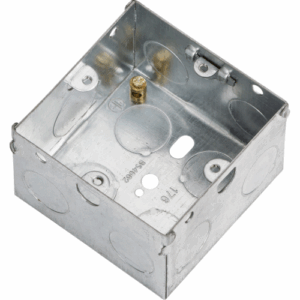 Knightsbridge 1G 47mm Galvanised Steel Box