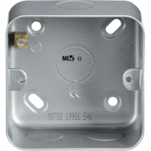 Knightsbridge Metal Clad 1G Back Box