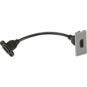 Knightsbridge HDMI outlet module 25 x 50mm - Grey