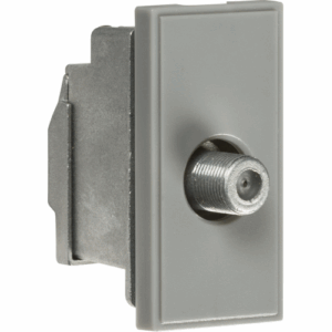 Knightsbridge Screened SAT TV Outlet Module 25 x 50mm - Grey