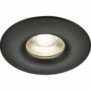 Knightsbridge Odina Single Fixed Round Downlight Black