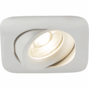 Knightsbridge Odina Single Tilt Square Downlight White