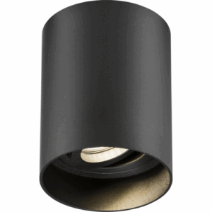 Knightsbridge Oran Surface Tilt Round Downlight Black