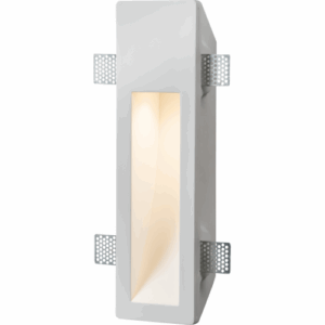 Knightsbridge 230V GU10 35W Recessed Rectangular Plaster Wall Light