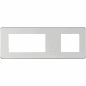 Knightsbridge 6G Modular Faceplate (2G + 4G) - Brushed Chrome