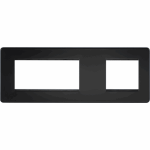 Knightsbridge 6G Modular Faceplate (2G + 4G) - Matt Black