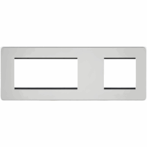 Knightsbridge 6G Modular Faceplate (2G + 4G) - Polished Chrome