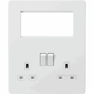 Knightsbridge Small Multi Combination  Plate Matt White with White Insert