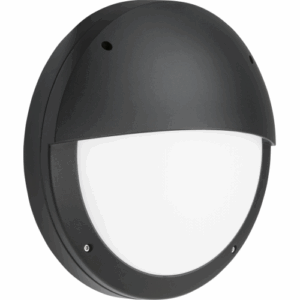 Knightsbridge 230V IP65 18W LED Eyelid Bulkhead CCT Black