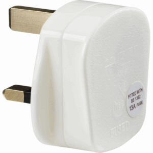 Knightsbridge 13A Rough Use Plug Top (Quick fix) - White