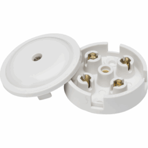 Knightsbridge 5A Junction Box 4-Terminal - White (59mm)