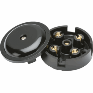 Knightsbridge 5A Junction Box 4-Terminal - Black (59mm)