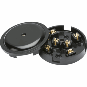 Knightsbridge 20A Junction Box 6-Terminal  - Black (89mm)