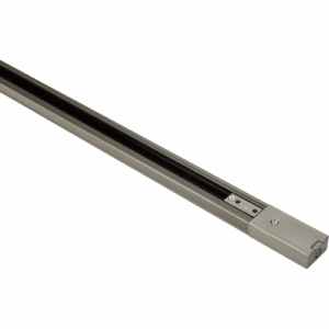 Knightsbridge 230V 10A Single Circuit Track Satin Nickel 3 mtr