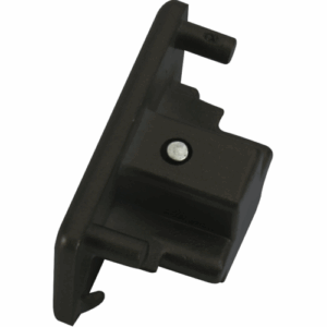 Knightsbridge 230V Single Circuit Track Dead End Cap - Black