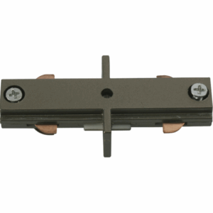 Knightsbridge 230V Track In-line Connector - Satin Nickel