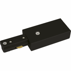 Knightsbridge 230V Single Circuit Track Power Feed - Black