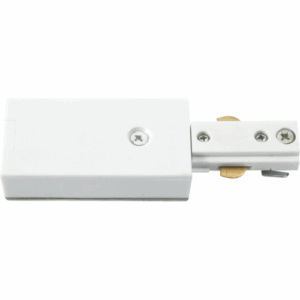 Knightsbridge 230V Single Circuit Track Power Feed - White