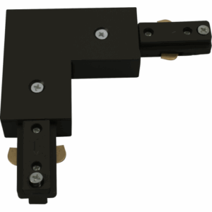 Knightsbridge 230V Track L Right Angle Connector - Black