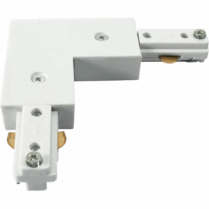 Knightsbridge 230V Track L Right Angle Connector - White