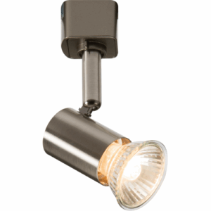 Knightsbridge 230V GU10 Track Spotlight - Brushed Chrome