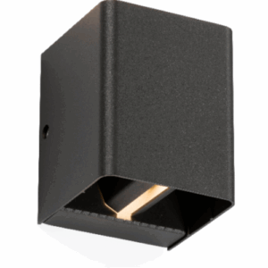 Knightsbridge 230V IP65 2 x 6W LED Adjustable Up and Down Wall Light Anthracite - 3000K