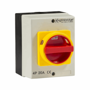 Knightsbridge IP65 20A Rotary Isolator 4P AC (230V-415V)