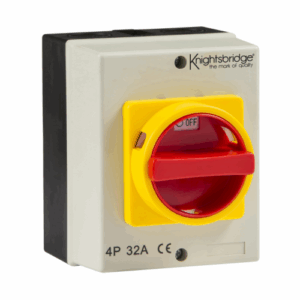Knightsbridge IP65 32A Rotary Isolator 4P AC (230V-415V)