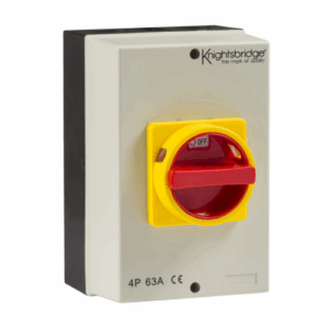 Knightsbridge IP65 63A Rotary Isolator 4P AC (230V-415V)