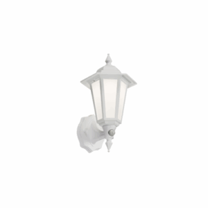Knightsbridge 230V IP54 LED Wall Lantern with PIR - White