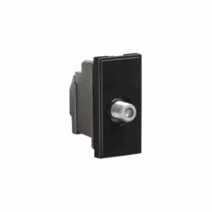 Knightsbridge Screened SAT TV Outlet Module 25 x 50mm - Black