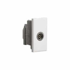 Knightsbridge Screened TV Outlet 25 x 50mm - White