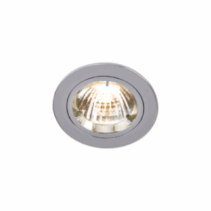 Knightsbridge IP20 230V GU10 Chrome Recessed Fixed Twist & Lock Downlight
