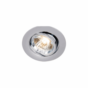 Knightsbridge IP20 230V GU10 Chrome Recessed Tilt Twist & Lock Downlight