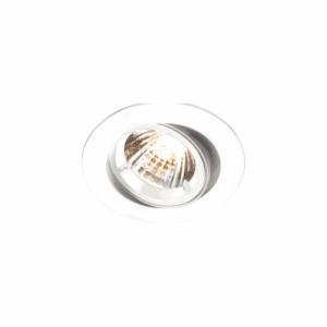 Knightsbridge IP20 230V GU10 Gloss White Recessed Tilt Twist & Lock Downlight