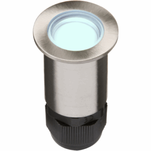 Knightsbridge IP67 24V Small Stainless Steel Ground Fitting 4 x Blue LED