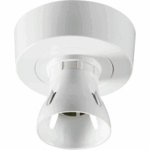Knightsbridge T2 HO BC Batten Holder with Ceiling Rose Base 3-plate
